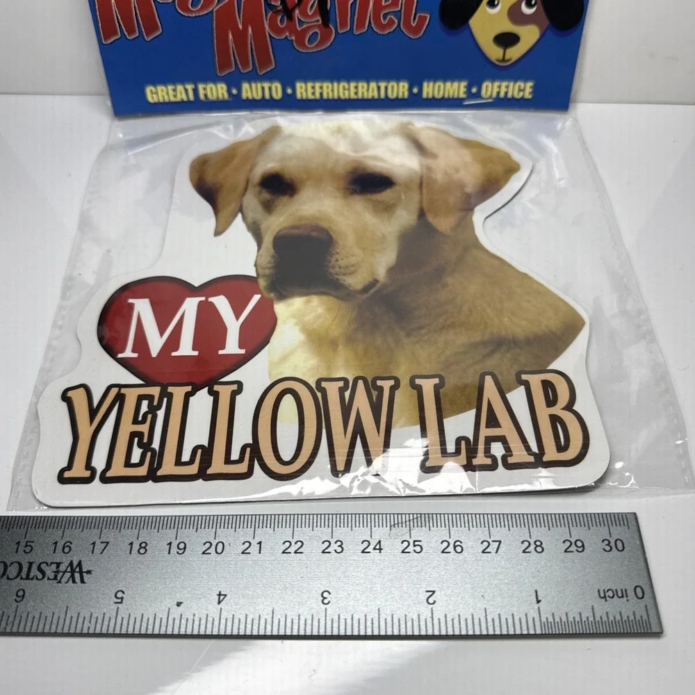 YELLOW Lab Labrador Retriever Mega Auto Car Fridge Magnet Lovely